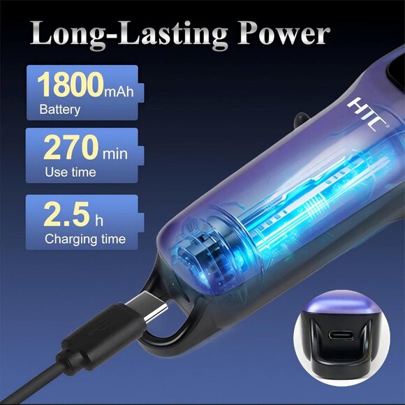 Professional Hair Clippers –1800mAh Battery Rechargeable, Precision Trimming - Picture 5 of 6